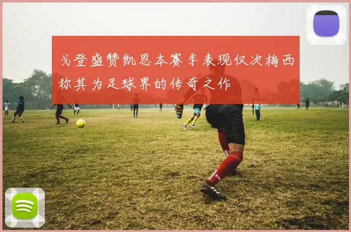 戈登盛赞凯恩本赛季表现仅次梅西称其为足球界的传奇之作